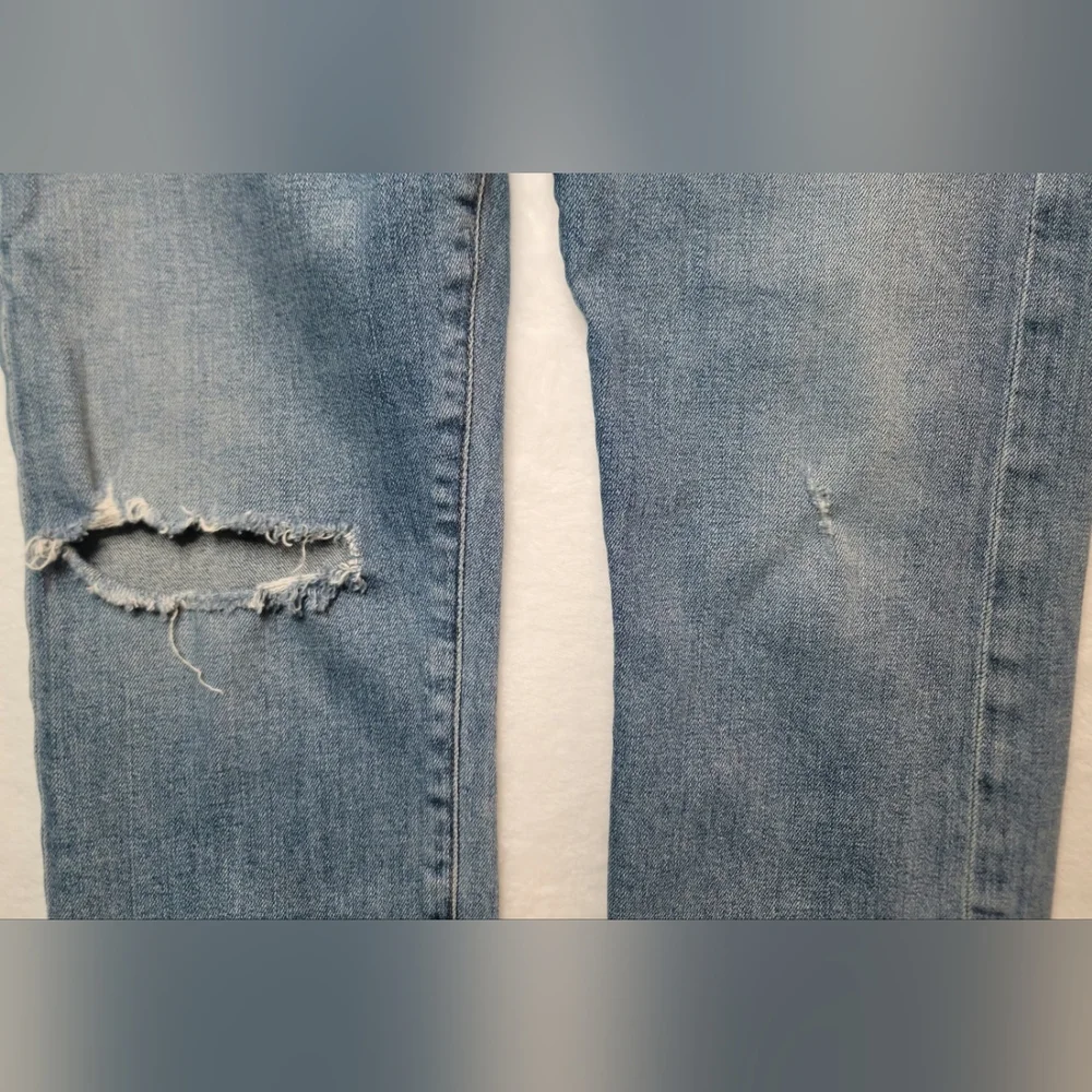Citizens Of Humanity Emerson Slim Boyfriend Jean Sz 27 Distressed Raw Frayed Hem - Picture 8 of 15